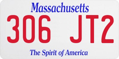 MA license plate 306JT2