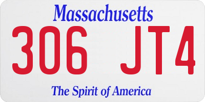 MA license plate 306JT4