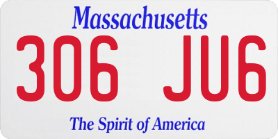 MA license plate 306JU6