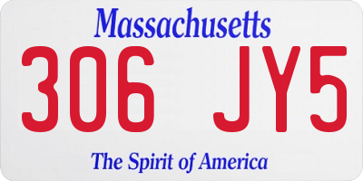 MA license plate 306JY5