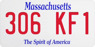 MA license plate 306KF1