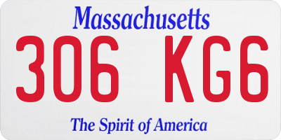 MA license plate 306KG6