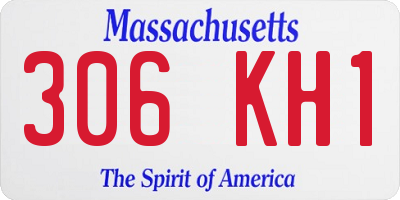 MA license plate 306KH1