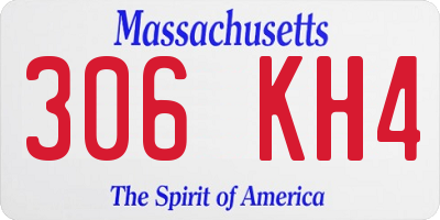 MA license plate 306KH4