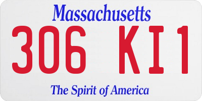 MA license plate 306KI1