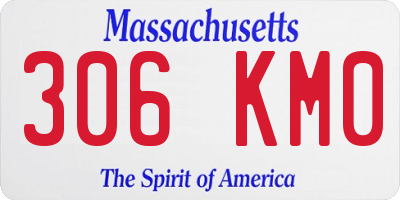 MA license plate 306KM0