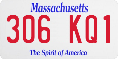 MA license plate 306KQ1
