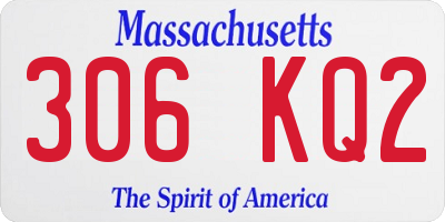 MA license plate 306KQ2
