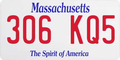 MA license plate 306KQ5