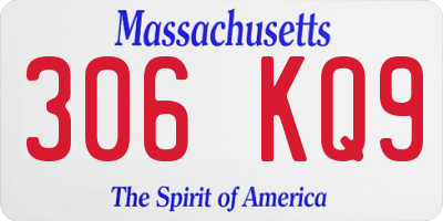 MA license plate 306KQ9