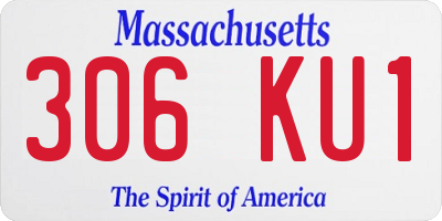 MA license plate 306KU1