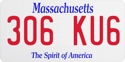 MA license plate 306KU6