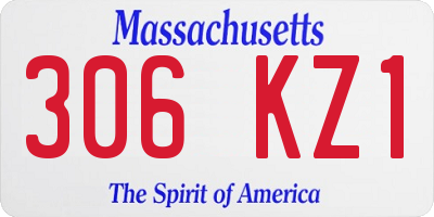 MA license plate 306KZ1