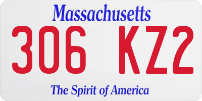 MA license plate 306KZ2