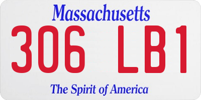 MA license plate 306LB1