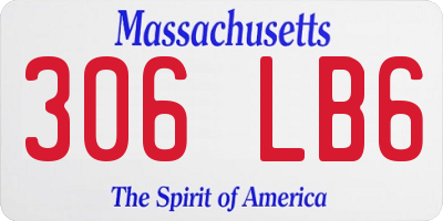 MA license plate 306LB6