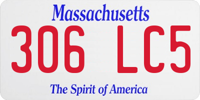 MA license plate 306LC5