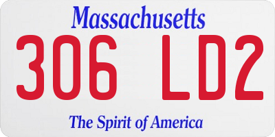 MA license plate 306LD2