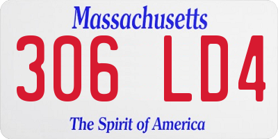 MA license plate 306LD4