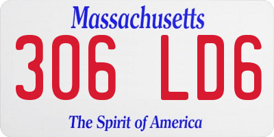 MA license plate 306LD6