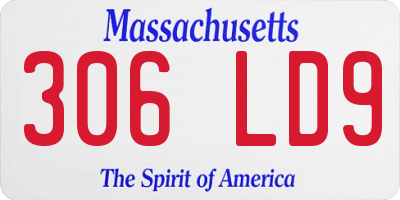 MA license plate 306LD9