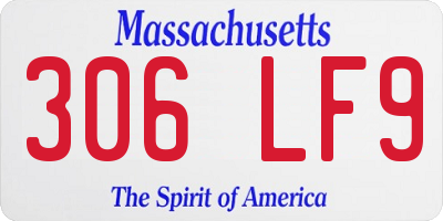 MA license plate 306LF9