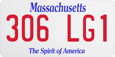 MA license plate 306LG1