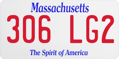 MA license plate 306LG2