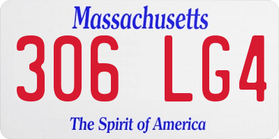 MA license plate 306LG4