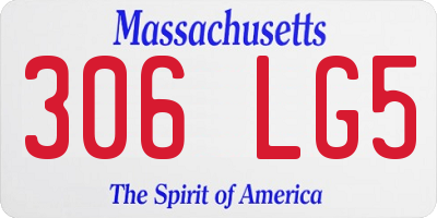 MA license plate 306LG5