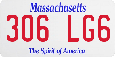 MA license plate 306LG6