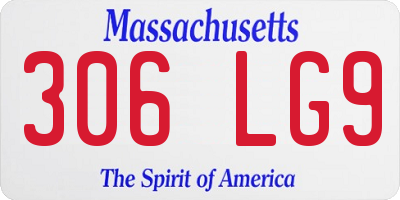 MA license plate 306LG9