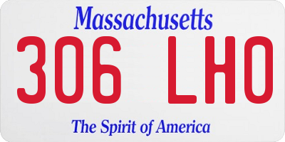 MA license plate 306LH0