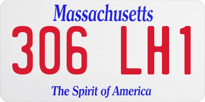 MA license plate 306LH1