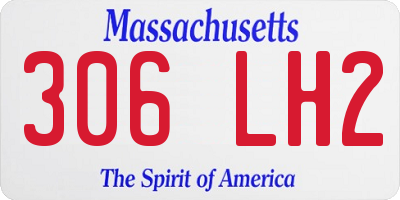 MA license plate 306LH2