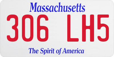 MA license plate 306LH5