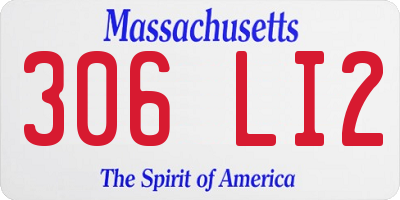 MA license plate 306LI2