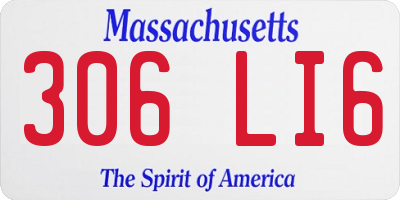 MA license plate 306LI6