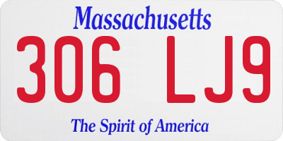 MA license plate 306LJ9