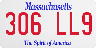 MA license plate 306LL9