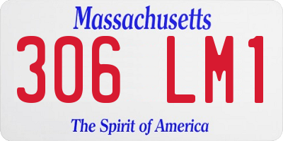 MA license plate 306LM1