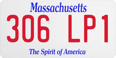 MA license plate 306LP1