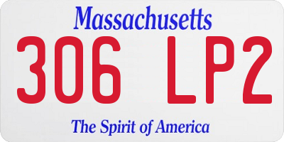 MA license plate 306LP2