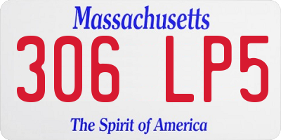 MA license plate 306LP5