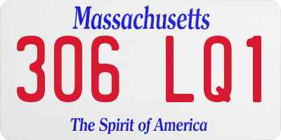 MA license plate 306LQ1