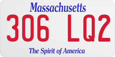 MA license plate 306LQ2