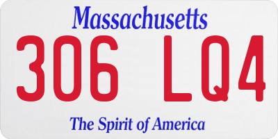 MA license plate 306LQ4