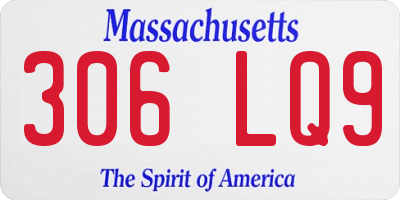 MA license plate 306LQ9