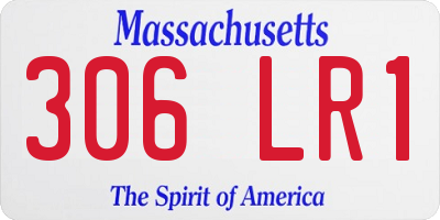 MA license plate 306LR1