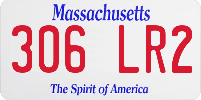 MA license plate 306LR2